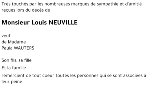 Louis NEUVILLE