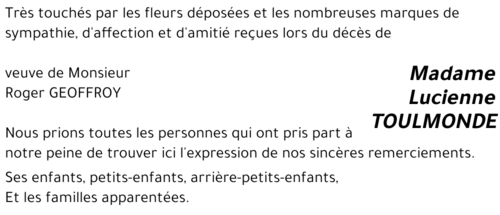 Lucienne TOULMONDE