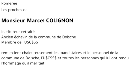 Marcel COLIGNON