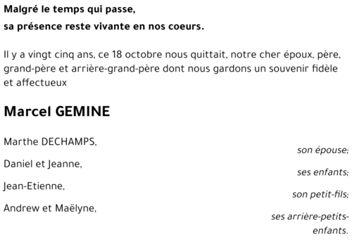 Michel GEMINE