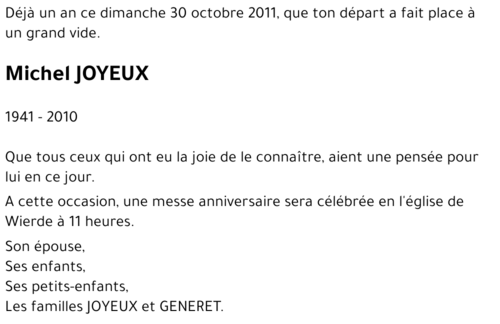 Michel JOYEUX