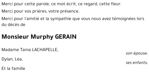 Murphy GERAIN