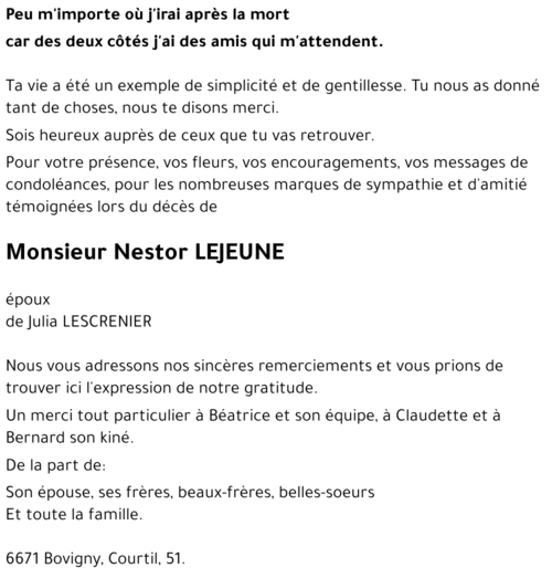Nestor Lejeune