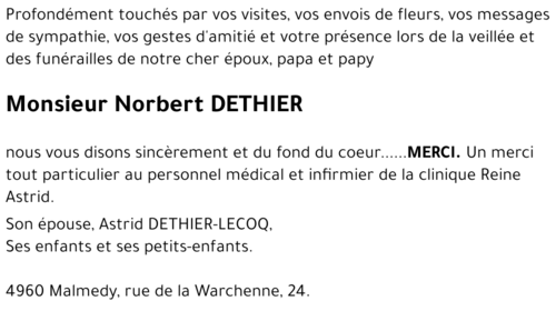 Norbert DETHIER