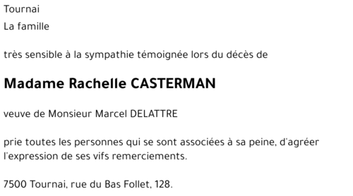 Rachelle CASTERMAN