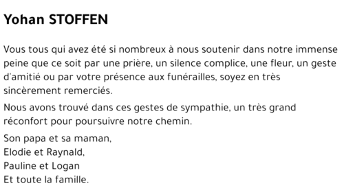 Yohan STOFFEN