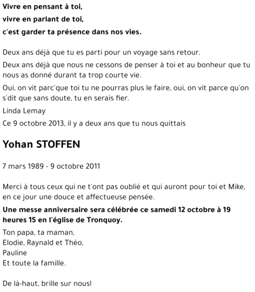 Yohan STOFFEN
