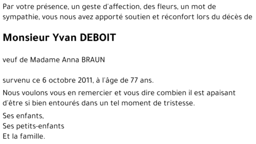 Yvan DEBOIT