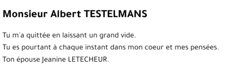 Albert TESTELMANS