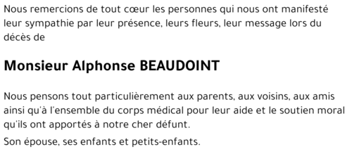 Alphone BEAUDOINT