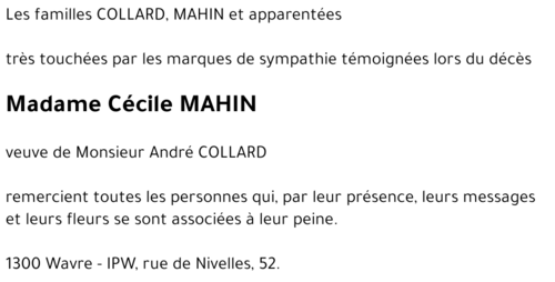 Cécile MAHIN