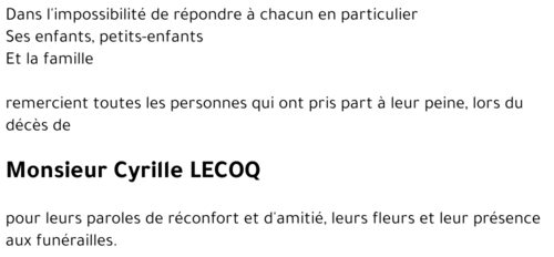 Cyrille LECOQ