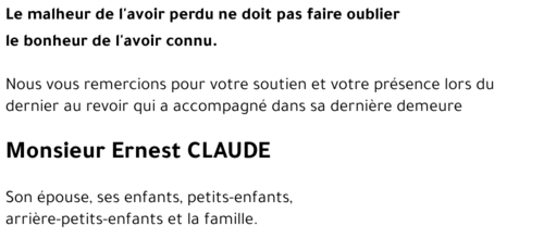 Ernest CLAUDE