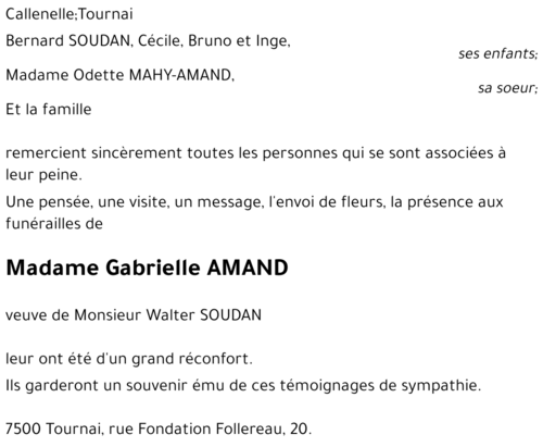 Gabrielle AMAND