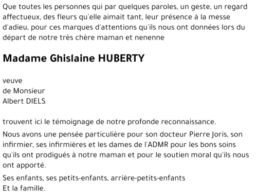 Ghislaine HUBERTY