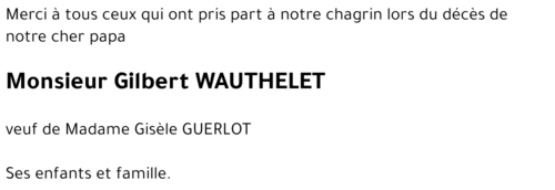 Gilbert WAUTHELET