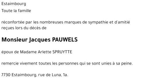 Jacques PAUWELS
