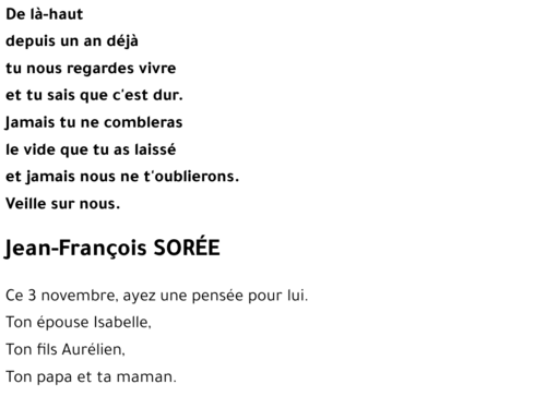 Jean-François SOREE