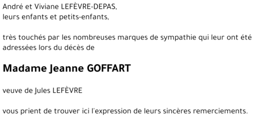 Jeanne GOFFART