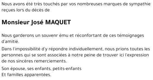 José MAQUET