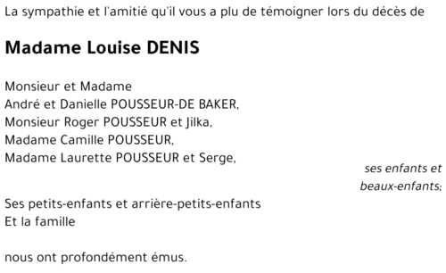 Louise DENIS