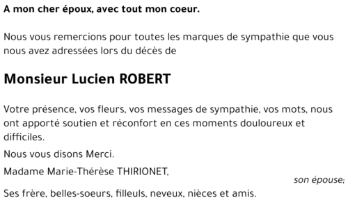 Lucien ROBERT