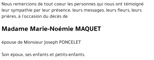 Marie-Noémie MAQUET