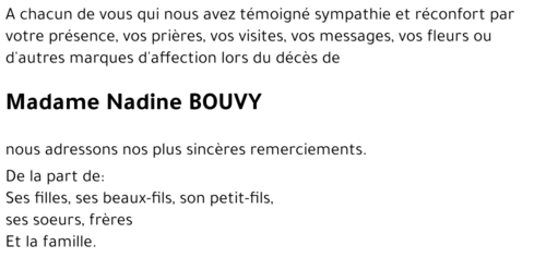 Nadine BOUVY