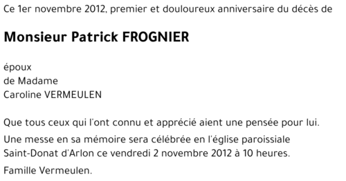 Patrick FROGNIER