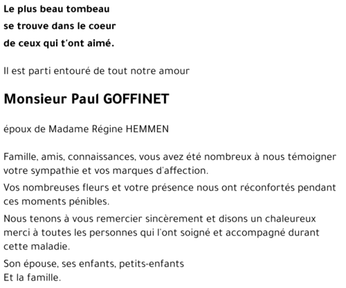 Paul GOFFINET