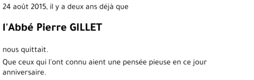 Pierre GILLET