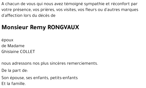 Remy RONGVAUX