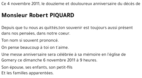 Robert PIQUARD