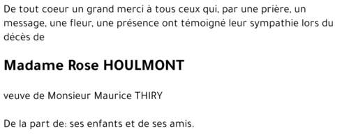 Rose HOULMONT