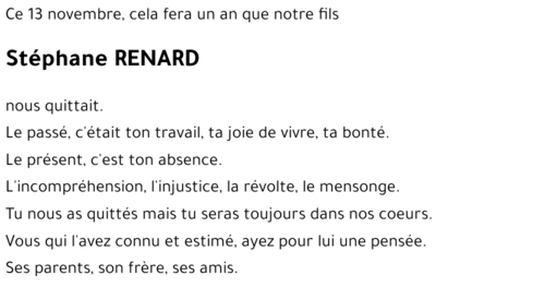 Stéphane RENARD