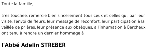 Adelin STREBER