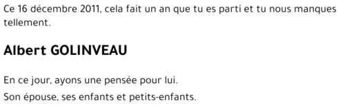 Albert GOLINVEAU
