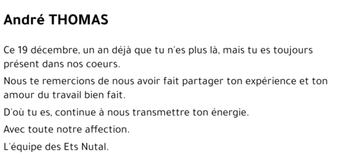 André THOMAS