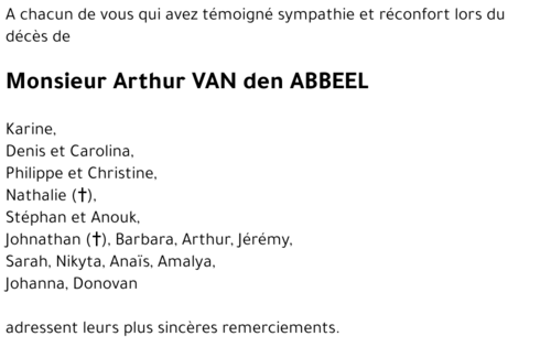 Arthur VAN den ABBEEL