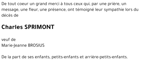 Charles SPRIMONT