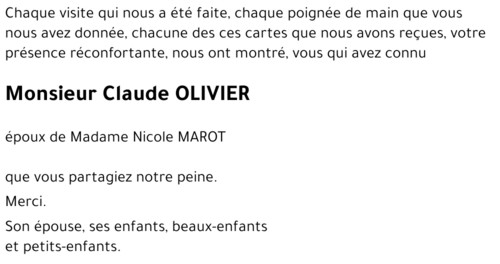 Claude OLIVIER