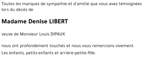 Denise LIBERT