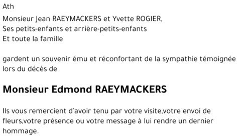 Edmond Raeymackers