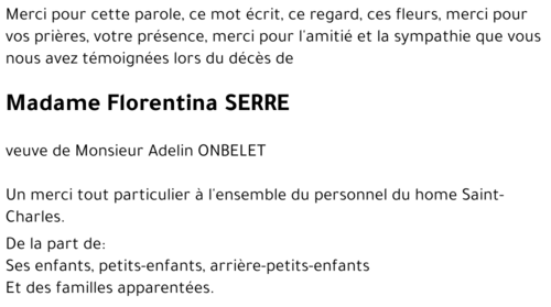 Florentina SERRE