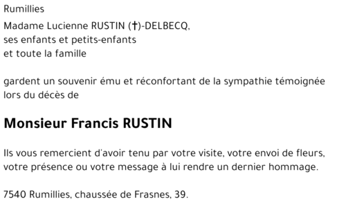 Francis RUSTIN