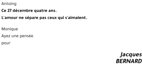 Jacques BERNARD