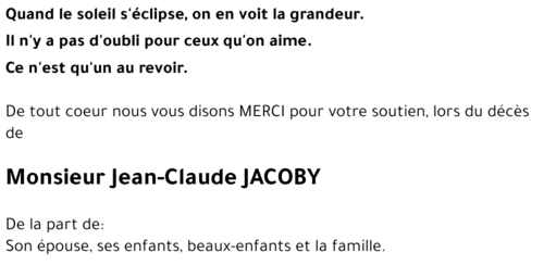 Jean-claude JACOBY