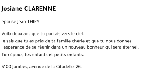 Josiane CLARENNE