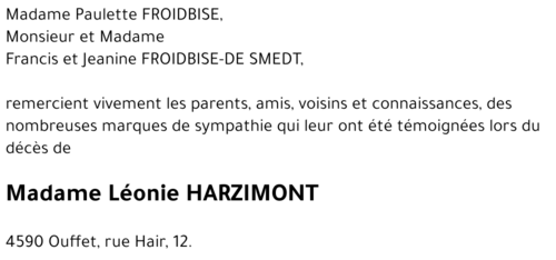 Léonie HARZIMONT