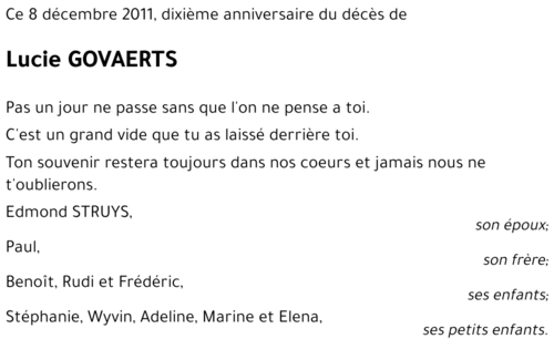 Lucie GOVAERTS